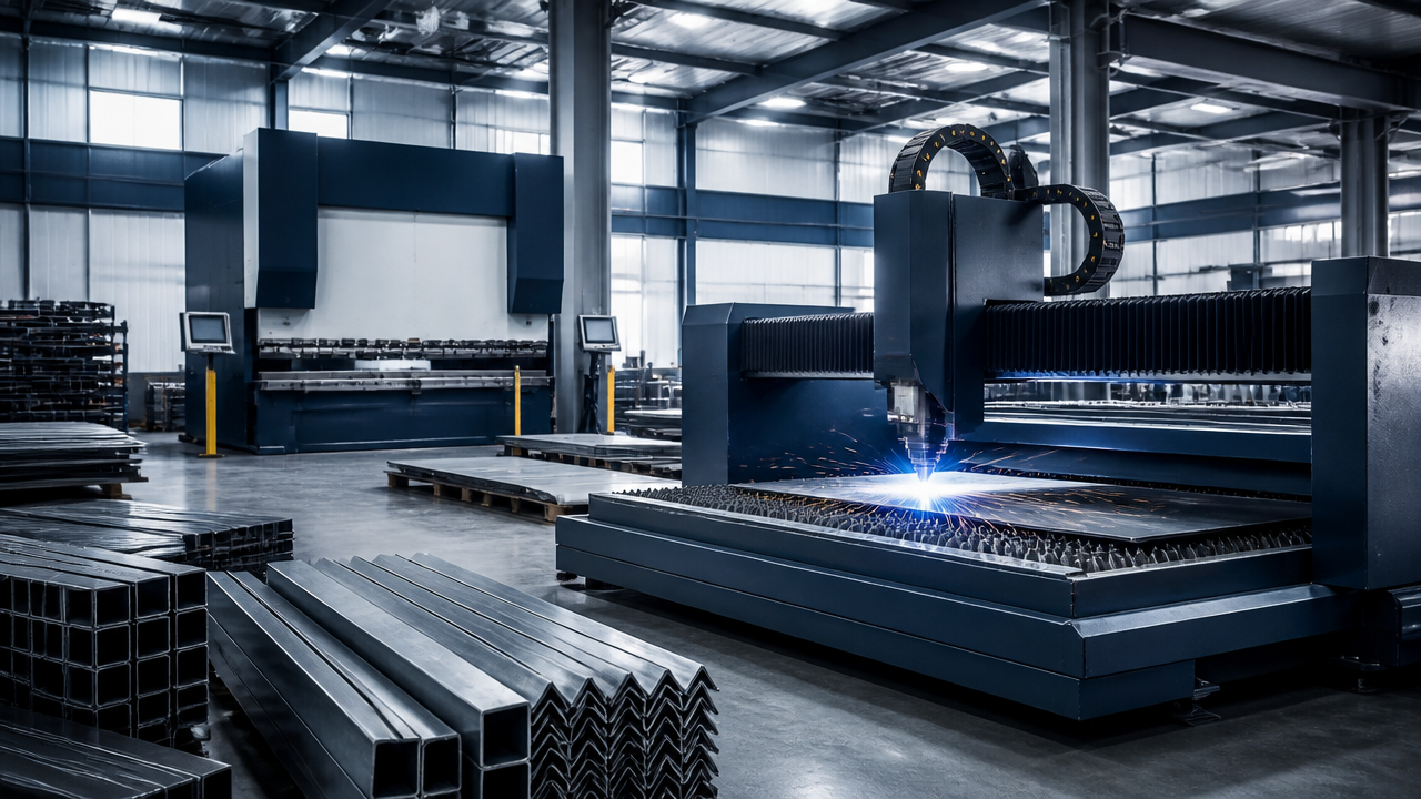 Xưởng cơ khí gia công thép hộp tại Thành Trung