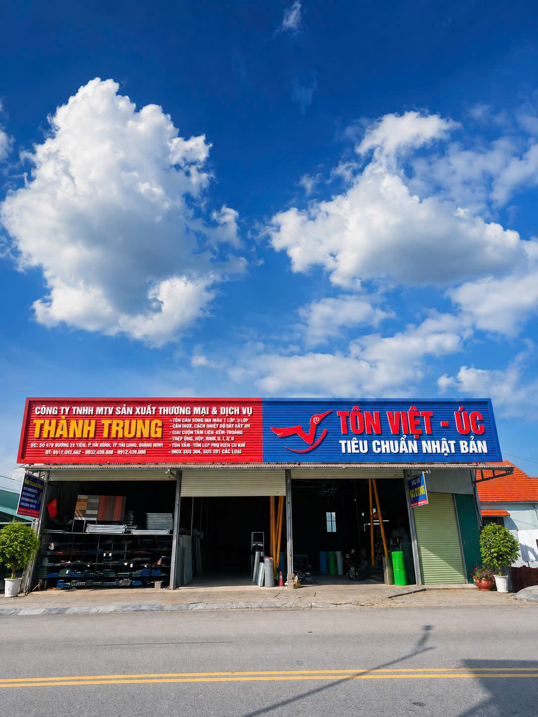 Cửa hàng sắt thép Thành Trung tại Quảng Ninh